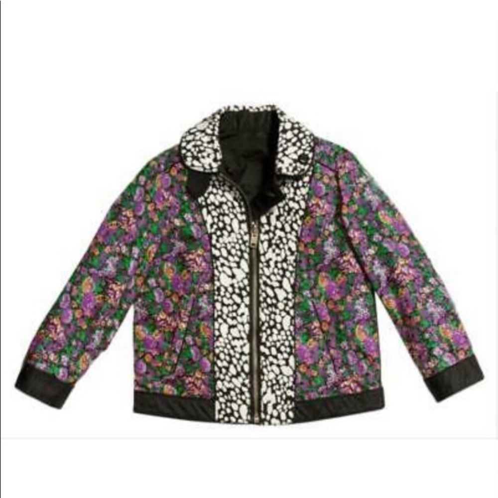 NWT Coach 1941 Reversible Purple Floral Bomber Jacket- XS- Made in Italy